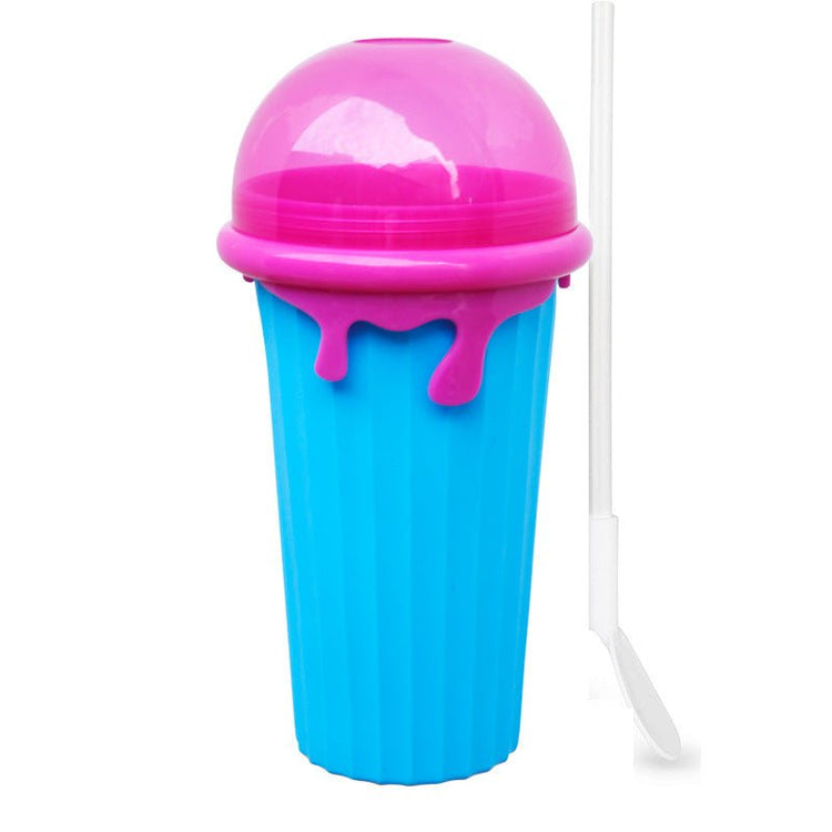 500ml Large Capacity Slushy Cup Summer Squeeze Homemade Juice Water Bottle Quick-Frozen Smoothie Sand Cup Pinch Fast Cooling Magic Ice Cream Slushy Maker Beker Kitchen Gadgets - Sarah Nova