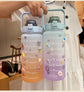 Big Water Bottle Summer Portable Big Water Cup 2 Liters Capacity Cup Plastic - Sarah Nova
