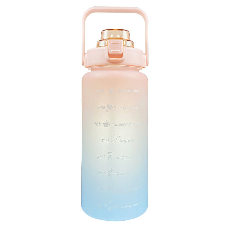 Big Water Bottle Summer Portable Big Water Cup 2 Liters Capacity Cup Plastic - Sarah Nova