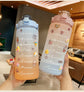 Big Water Bottle Summer Portable Big Water Cup 2 Liters Capacity Cup Plastic - Sarah Nova