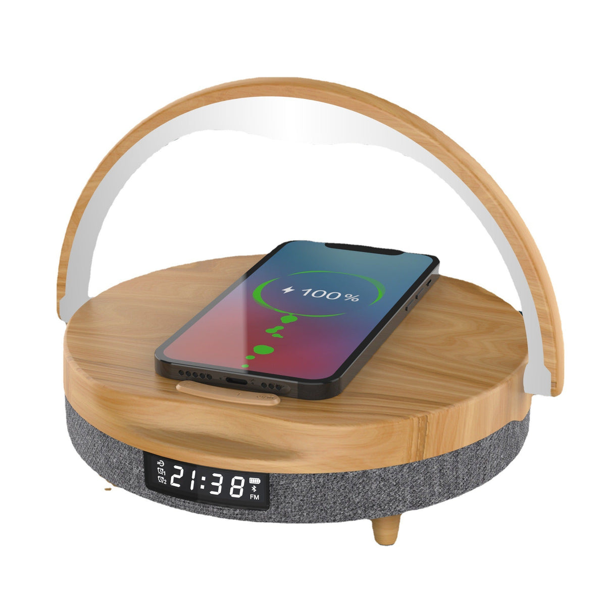 Bluetooth Speaker LED Wireless Charging Alarm Clock Multi-function - Sarah Nova