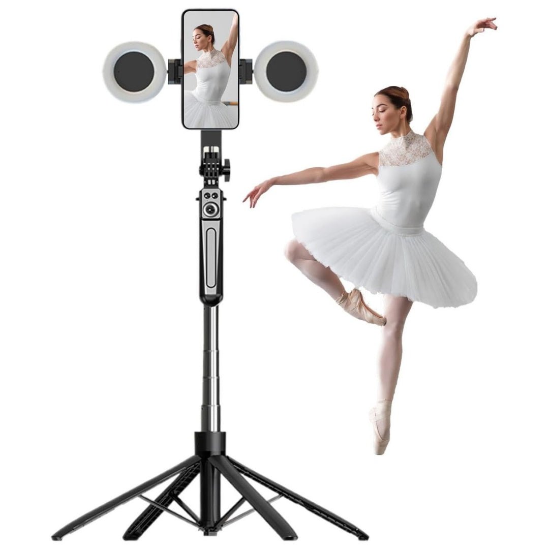 Cell Phone Tripod Selfie Stick 71 Inch Long Selfie Stick For Vlogging Record - Sarah Nova