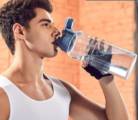 Construction Site 1L Large Capacity Water Cup Outdoor Plastic Water Bottle Portable In Summer - Sarah Nova