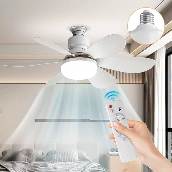 Detachable Fan Blade Bedroom -color Dimming Ceiling Ceiling Fan Lights - Sarah Nova
