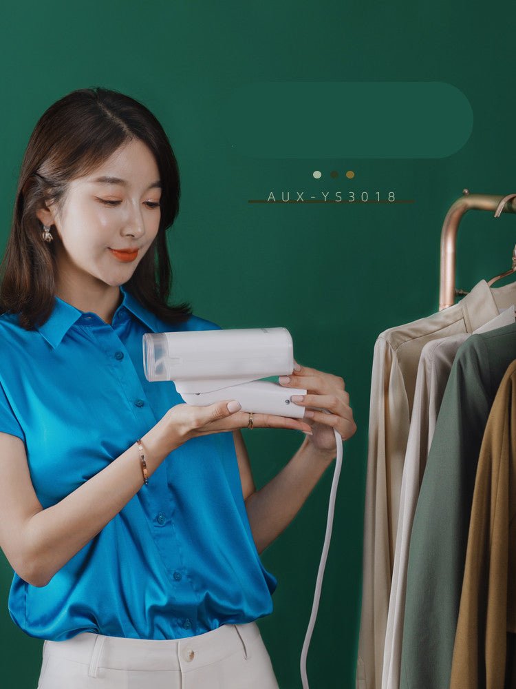 Handheld Hanging Ironing Machine Steam Iron Household Folding Small Portable Clothes Artifact Dormitory - Sarah Nova