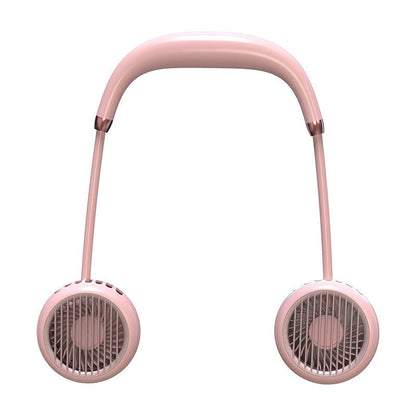 Leafless Hanging Neck Fan Portable Mini Lazy Silent Charging Portable Electric Fan - Sarah Nova