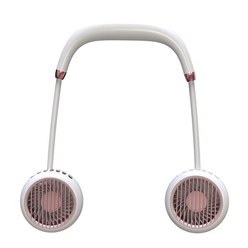 Leafless Hanging Neck Fan Portable Mini Lazy Silent Charging Portable Electric Fan - Sarah Nova