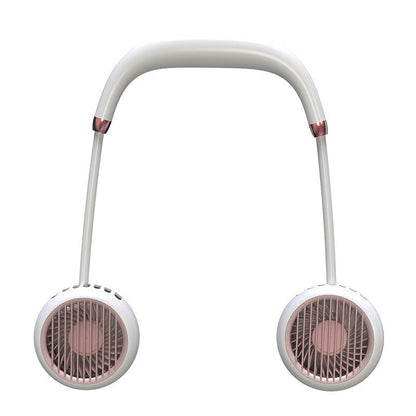 Leafless Hanging Neck Fan Portable Mini Lazy Silent Charging Portable Electric Fan - Sarah Nova
