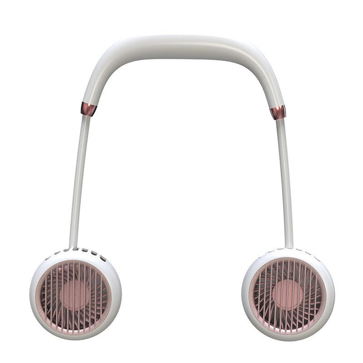 Leafless Hanging Neck Fan Portable Mini Lazy Silent Charging Portable Electric Fan - Sarah Nova