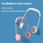 Leafless Hanging Neck Fan Portable Mini Lazy Silent Charging Portable Electric Fan - Sarah Nova