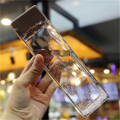Plastic Cup Net Red Harajuku Style Square Water Cup Male Personality Trend Portable Summer Water Bottle - Sarah Nova