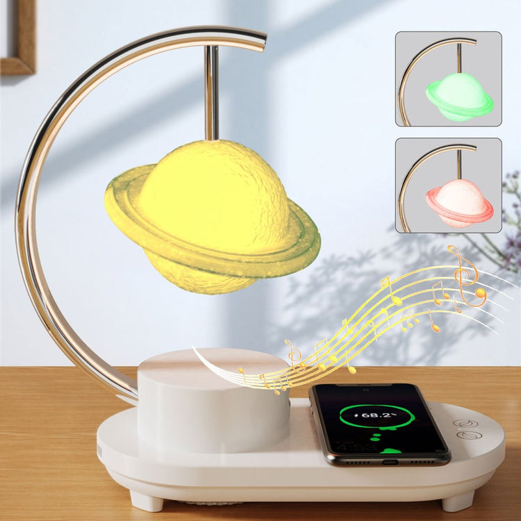 Smart Wireless Charging 10W Bluetooth Speaker Multi-function Small Night Lamp - Sarah Nova