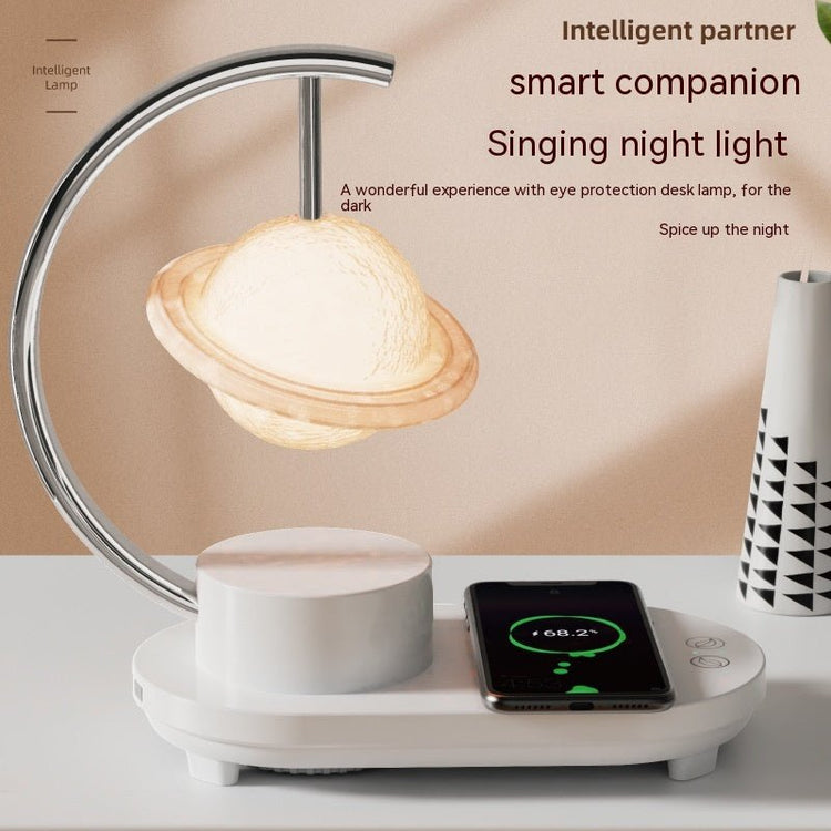 Smart Wireless Charging 10W Bluetooth Speaker Multi-function Small Night Lamp - Sarah Nova