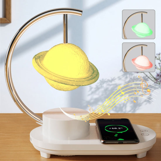 Smart Wireless Charging 10W Bluetooth Speaker Multi-function Small Night Lamp - Sarah Nova