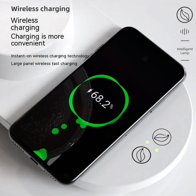 Smart Wireless Charging 10W Bluetooth Speaker Multi-function Small Night Lamp - Sarah Nova