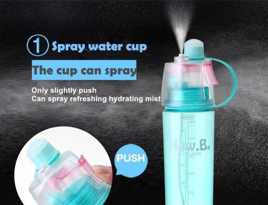 Spray Water Bottle 600ML Sports Cycling Mist Spray Water Bottle - Sarah Nova