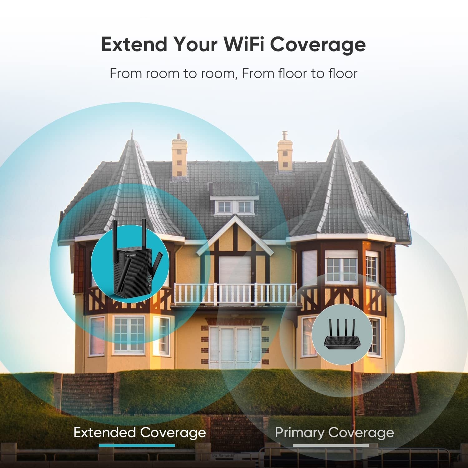 WiFi Extender Home WiFi Booster Dual-band Wireless Extension Supports Multiple Devices - Sarah Nova